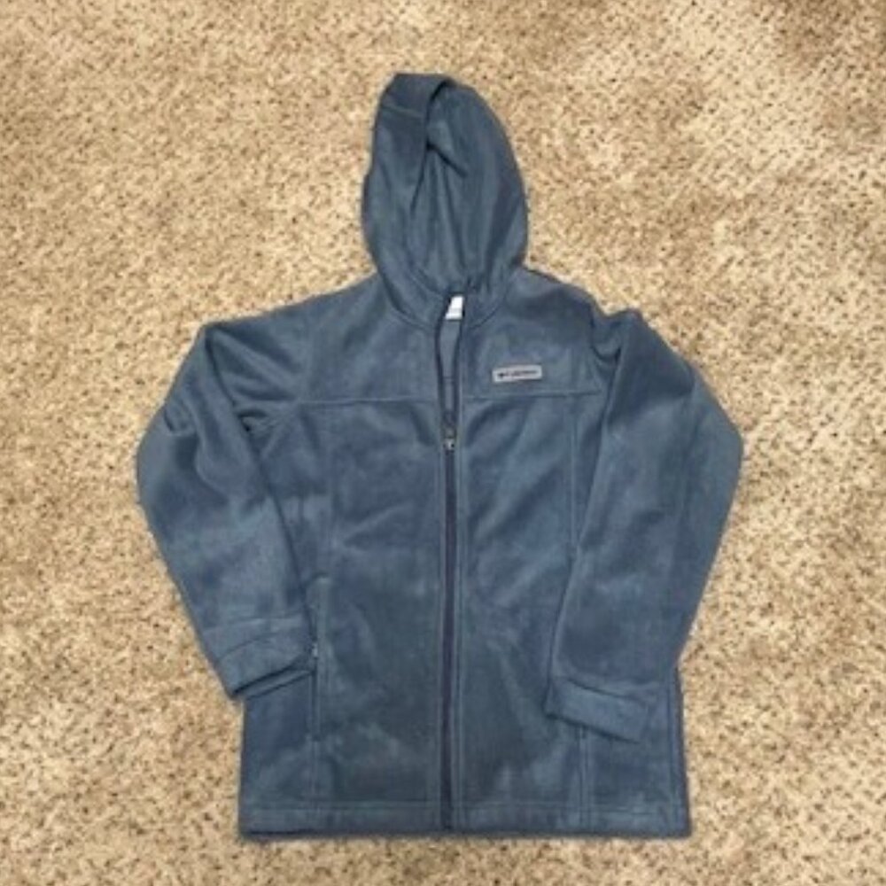 Columbia Light Blue Fleece Full Zip Jacket – M (10/12)